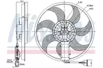 Wentylator chłodnicy silnika NISSENS 85729