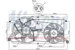Wentylator chłodnicy silnika NISSENS 85826