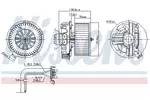 Wentylator wnętrza - dmuchawa NISSENS 87385