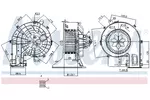 Silnik elektryczny, dmuchawa wewnętrzna NISSENS 87477