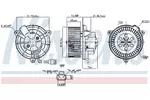 Wentylator wnętrza - dmuchawa NISSENS 87649