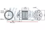 Wentylator wnętrza - dmuchawa NISSENS 87654