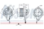 Wentylator wnętrza - dmuchawa NISSENS 87867