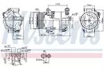 Kompresor klimatyzacji NISSENS 890006