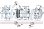Kompresor klimatyzacji NISSENS 890683