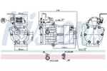 Kompresor klimatyzacji NISSENS 890770