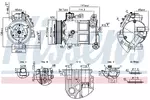 Kompresor klimatyzacji NISSENS 891186