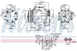 Kompresor klimatyzacji NISSENS 89347 - fot.6