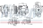 Kompresor klimatyzacji NISSENS 89549