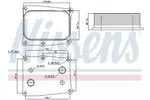 Chłodnica oleju silnikowego NISSENS 91377