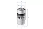 Filtr paliwa UFI 24.023.00