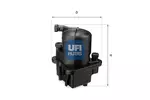 Filtr paliwa UFI 24.087.00