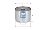 Filtr paliwa UFI 24.369.00