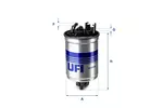 Filtr paliwa UFI 24.426.00