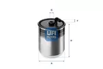 Filtr paliwa UFI 24.429.00