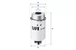 Filtr paliwa UFI 24.456.00