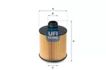 Filtr, hydraulika robocza UFI 83.064.00