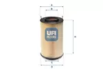 Filtr, hydraulika robocza UFI FILTERS 25.680.00