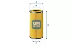 Filtr, hydraulika robocza UFI 85.167.00
