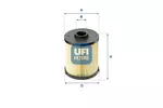 Filtr paliwa UFI 26.006.00