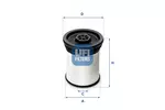 Filtr paliwa UFI 26.019.01