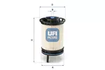 Filtr paliwa UFI 26.130.00
