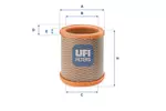 Filtr powietrza UFI 27.258.00
