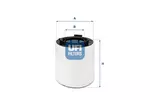 Filtr powietrza UFI 27.621.00