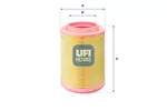 Filtr powietrza UFI 27.625.00