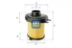 Filtr powietrza UFI 27.845.02