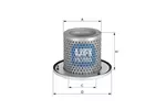 Filtr powietrza wtórnego UFI 27.A39.00