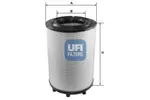 Filtr powietrza UFI 27.C13.00