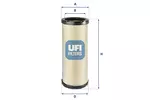 Filtr powietrza UFI 27.D26.00