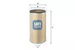 Filtr powietrza UFI FILTERS 27.D29.00
