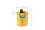 Filtr powietrza UFI 27.E61.00