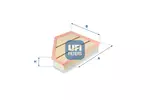 Filtr powietrza UFI 30.357.00