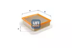 Filtr powietrza UFI 27.558.00