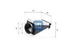 Filtr powietrza UFI 30.B87.00