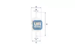 Filtr paliwa UFI 31.012.00