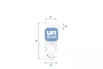Filtr paliwa UFI 31.013.00