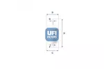 Filtr paliwa UFI 31.028.00