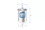 Filtr powietrza UFI 30.877.00