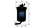 Filtr paliwa UFI 31.695.00
