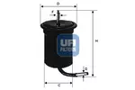 Filtr paliwa UFI 31.696.00