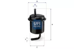 Filtr paliwa UFI 31.801.00