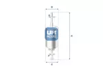 Filtr powietrza UFI 30.988.01