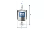 Filtr paliwa UFI 31.846.00