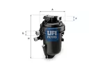 Filtr paliwa UFI 31.526.00
