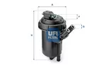 Filtr paliwa UFI 31.537.00