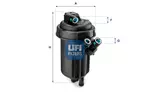 Filtr paliwa UFI 55.116.01